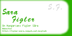 sara figler business card