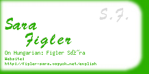 sara figler business card